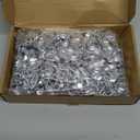 Lyrow 24 Pack Disco Ball Party Favors Sequin Bulk Hair Scrunchies Silver Shiny Glitter Sparkle Disco Metallic Accessories for 80s 90s Gift Birthday Western Bridal Shower Bachelorette (Silver)