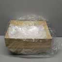 AFOROEOA 10PACK Baskets For Gifts Empty, 10x12Thick Kraft Gift Basket with 10 Bows 10 Bags Empty Gift Baskets for Christmas, Valentines Day, Easter, Birthdays, Snacks, Farmers Market (Craft)