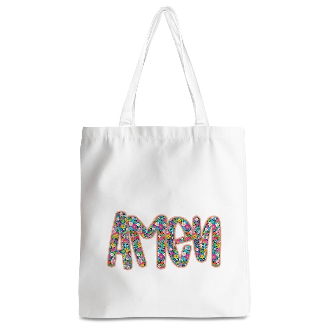 XHK Christian Gifts for Women Mothers Day Christmas Thanksgiving Birthday Retirement Appreciation Thank You Religious Gifts for Women Mom Friend Bible Verse Travel Work Shopping Floral Tote Bag
