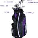 Callaway Golf Women's Strata Ultimate Complete Golf Set (16-Piece(Strata Ultimate), Right Hand, Graphite), Purple,  Driver, 3 Wood, 4 & 5 Hybrid, 6 - 9 Iron, Pitching Wedge & Sand Wedge, Putter, Stand Bag, 4 Head covers