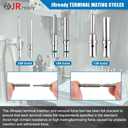 JRready Deutsch Connector 3 Pin Connector Kits with Size 16 Solid Contacts(14-20AWG), ST6328-3 Waterproof DT Series Connector 3 Pin 5 Sets and Deutsch Pin Removal Tool DRK-RT1B with Mounting Clips