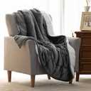 Uttermara Weighted Blanket Twin 15 Pounds for Adults 48x72 inches, Soft Plush Fleece & Cozy Warm Sherpa Weighted Blankets Great for Sleep & Calming, Twin Size Heavy Blanket for Couch Bed, Grey, 48" x 72" 15lbs