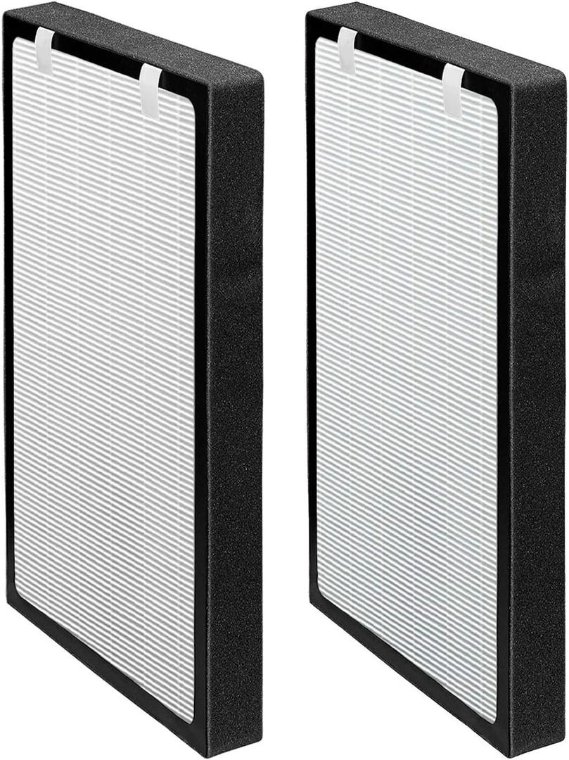 Pro Breeze HEPA Air Purifier Filter, Replacement Filter (x2) for Pro Breeze Large Air Purifier - 3-in-1 Filter for PB-P06 (PB-P06F)