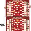 HONCHAN 2026 Soccer The World Championship Schedule Poster & Final Round 48-team Collection Showcase,national flag sticker 39.37 in x 27.56 in, Great Gifts for Soccer Fans (Sticker Schedule)