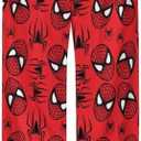 Anime Pajama Pants Cartoon Pajama Couple Casual Long Pants Bottoms For Men Women (Red, L)