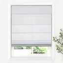 LazBlinds Cordless Roman Shades for Windows, 24" W × 60" H, Light Grey