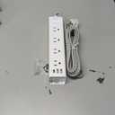 Surge Protector Power Strip - 10 FT Extension Cord, Power Strip with 12 Widely AC Outlet 3 USB, Flat Plug, Wall Mount Overload Protection, 1050J, Desk Charging Station for Home Office, ETL Listed