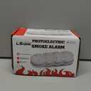 Samstealarm Smoke Detector 4 Pack Fire Alarms 9V Battery Operated Photoelectric Sensor Smoke Alarms Easy to Install with Light Sound Warning, Test Button, 9V Battery Included Fire Safety for Home Hotel, EXP: 2035