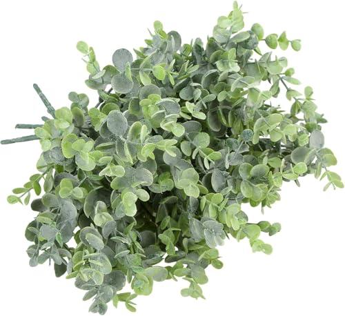 summer flower 8pcs Artificial Eucalyptus,Light Green Grey Outdoor UV Resistant Aritificial Bouguet for Decoration