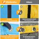 17FT Portable Pickleball Badminton Net Set Outdoor, Height Adjustable Multi Sports Net Set for Backyards Driveway with 4 Aluminum Rackets, 2 Pickle Paddles and Carry Bag, Easy Set Up & Durable