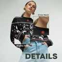 99TIMORO Funny Ugly Christmas Sweater for Men and Women, Holiday Pullover 2025, Novelty Crewneck Sweatshirt, Festive Gift (XL)