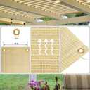 90% Sun Shade Cloth, 8x10 FT Breathable Sunshade Fabric, UV Protection Patio Shade Screen for Pergola, Porch, Deck, Backyard