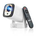 【Auto Focus&1080P】WellSonic Mini Projector with Wifi and Bluetooth, 260 Ansi Portable Moive Projector Outdoor&Ceiling Use, Auto Keystone, Voice Control, 5W Speaker, 4K Support Home Thearter
