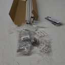 MLOQI Curtain Tracks Ceiling Wall Mounted with Soundproof Strips, Curtains Tracks Rails System, White Ceiling Track for Curtains 6-9 Feet