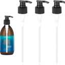 3 Pcs Black Replacement Pump Dispenser,Pump Head Compatible with Queen of The Thrones Castor Oil &Heritage Store and Rejuve Naturals Castor Oil,Dispensing Pumps for 16oz Castor Oil Bottle Mouth 28mm