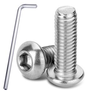 120Pcs M4-0.7 12mm Button Head Socket Cap Screws, 304 Stainless Steel Fully Thread Allen Bolts 