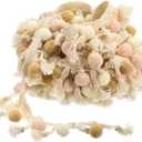 uxcell 5 Yards Pom Pom Ball Fringe Trim, Ribbon Sewing DIY Crafts Accessory for Home Curtain Clothes Pillow Decoration, Beige