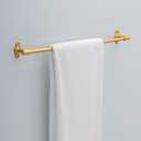 Franklin Brass Calloway (1-Pack) 18'' Towel Rack w/ 6" Extender for Bathroom Satin Gold Towel Bar for Bathroom Wall Mounted Towel Holder Rod CLWY26-SG