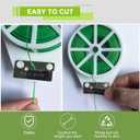 2 x Plant Twist Ties Garden Wire - 656FT Heavy Duty Green Plant Ties with Cutter for Climbing Vines - Reusable Coated String for Outdoor Tomato Tree Training & Indoor Cable Support