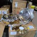 Chafing Dishes for Buffet 4 Pack, 7QT Food Warmers for Party with Glass Lid