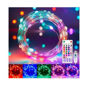 Minetom Fairy Lights Color Changing - 66FT 200 LED String Lights with Remote, 16 Single Colors & 6 Holiday Colors, USB Fairy Light Indoor with 12 Mode, Christmas Light for Bedroom Halloween Decoration