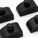 Upriver 4PCS Quilt Hangers for Wall Display, Wooden Tapestry Hangers, Rug Wall Clips for Hanging, Decorate with Your Blanket and Tapestry(Light, 4 Clips with Hardware)