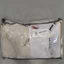 Light Cream Blackout Curtains 102 Inches Long for Dining Room, Petty Memory Shape Pinch Pleat Natural Linen Drapes Energy Saving Privacy Two Layer Thick Curtain for Playroom 2 Panels Set