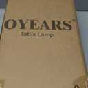 OYEARS Modern Industrial Desk Lamp for Reading LED 22.2 Metal Table Lamp Light for Office Bedroom Study Room Living Room Nightstand Bedside Lamps Gold and Matte Black Accent (Black, Bulb Included)