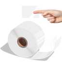 Aegis Adhesives - 2" X 3" Clear Label Covers (1 Roll, 500 Labels) Transparent Protective Stickers - NOT Printer Compatible - Protects Barcodes, Addresses, Library Book Spines