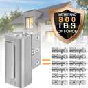 Home Security Door Lock 3 Pack Metal Door Reinforcement Lock for Kids Safety Top Front Door Child Proof Safety Lock Defend High Security Door Locks Latch Withstand 800lbs for Inside Swing Door Chain