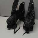 jessie Outdoor Roller Skates Women Adult with Light Up Wheels Black Quad Skating for Men Youth Boys Girls (44-US:11)