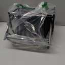 RHBLME 2 Packs Glass Drying Rack, Vertical Bottle Drying Rack Glass Bottle Holder with Drain Tray, Silicone Protective Hooks, Carbon Steel Non Slip Cup Mug Organizer for Glass Coffee Mug Countertop