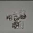 170 Pieces Multiple Sizes Cone Spikes Screwback Studs Rivets Large Medium Small Metal Tree Spikes Studs for Punk Style Clothing Accessories DIY Craft Decoration (Silver)