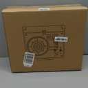 Vinyl Record Player Bluetooth with Speakers 3 Speed Portable Turntable Suitcase Built in 2 Speakers RCA Line Out AUX Headphone Jack PC Recorder-White