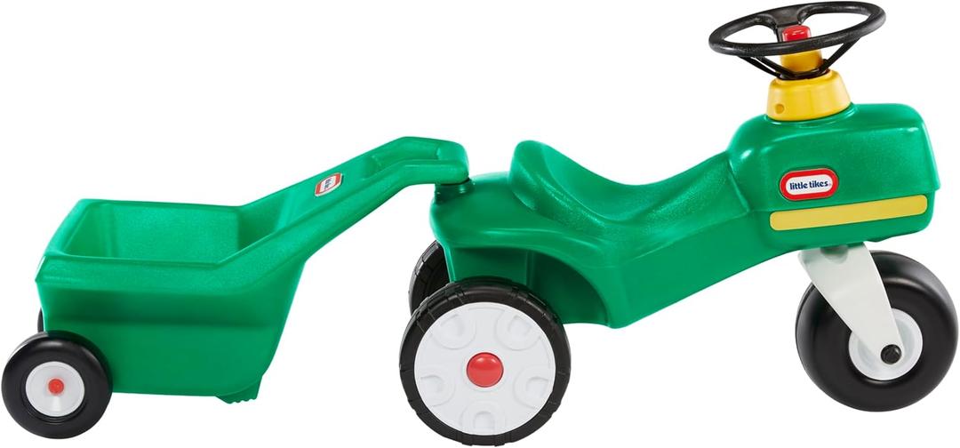 Little Tikes Tractor & Cart, Foot-to-Floor Ride-On, for Boys and Girls Ages 1-5 Years