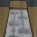 4 Pcs Ribbed Coupe Glasses, 10 oz Vintage Coupe Glass Set, Unique Martini Glass, Classic Cocktail Galssware, Bar Drinking Glasses Set Pefect for Cocktail, Wine, Champagne & Gift