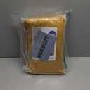 MIULEE Velvet Curtains 2 Panels Luxury Blackout Curtains for Bedroom Living Room Thermal Insulated Fall Decor Super Soft Window Drapes Rod Pocket & Back Tab, Mustard Yellow, 52 x 72 Inch