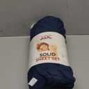 4-Piece 1800 Series Deep Pocket Bed Sheets Set, Navy Blue , 1 Flat sheet - 102" x 105" 1 Fitted Sheet - 78" x 80" 2 Emb Pillowcase - 20" x 40"