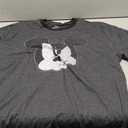 Mad Mickey Mouse Distressed Design T-Shirt for Adults (XX-Large Tall, Charcoal Heather/Black)