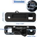 X AUTOHAUX Rear Outside Trunk Lid Lock Handle for Hyundai Sonata 2015-2017