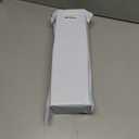 Modern Curved Toilet Brush with Wall Mount, White Handle with Gray Bristles, Long-Handled Design for Deep Cleaning, No-Stain Bathroom Cleaning Cleaning BrushSoft Fur Toilet BrushPlastic Material