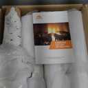 Skyflame 6 Piece Set of Gas Fireplace Logs, Large White Birch Ceramic Logs for All Types of Indoor/Outdoor Gas Inserts, Ventless, Fireplaces and Fire Pits