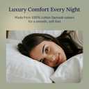 CALIFORNIA DESIGN DEN Soft & Silky 500 Thread Count 100% Cotton Sateen, Cool & Smooth with A Classic Opening, Set of 2 King Pillow Cases (Damask Stripe - Ivory)