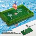 Floating Golf Green for Pool, Various Sizes (35"x24"/47"x35"/63"x47") to Suit Your Needs, Floating Chipping Green-Ideal for 2-4 Golfers Competing and Improving Skills in Outdoor and Pool Games, Ordinary