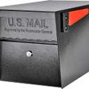Mail Boss 7506 Mail Manager Curbside Locking Security Mailbox, Black,Large