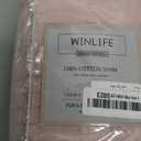 WINLIFE 100% Cotton Quilted Pillow Sham Floral Printed Pillow Cover (Standard, Dusty Pink) (26" x 20" (Pack of 2))