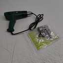 Heat Gun, Heavy Duty Hot Air Gun Kit Dual Temperature Settings 572~932 (300-500), Overload Protection with 4 Nozzles for Crafts, Shrink Wrapping/Tubing, Paint Removing, Epoxy Resin (Green)