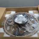 20" Caged Ceiling Fans with Lights and Remote, Boho Flush Mount Ceiling Fan with Light, Low Profile Chandelier 6 Speed Bladeless Reversible Ceiling Fan w/ 4 Bulbs. for Living Room Bedroom.