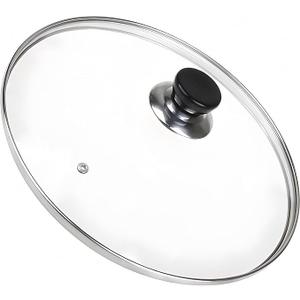10 Inch Pan Lid, 10 Inch Frying Pan Lids, Tempered Glass Cast Iron Lid for Skillets, Fry Pan, Wok Pot (10 inch)