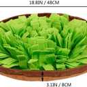 AWOOF Pet Snuffle Mat for Dogs, Interactive Feed Game for Boredom, Encourages Natural Foraging Skills for Cats Dogs Bowl Travel Use, Dog Treat Dispenser Indoor Outdoor Stress Relief (green)